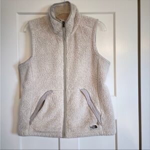 The North Face Cream Fleece Vest